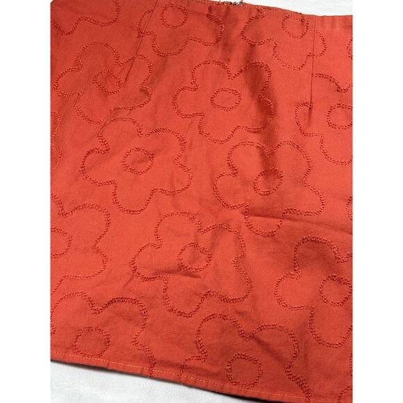 Atlar'd State orange cotton mini skirt NWT size M - Picture 2 of 7